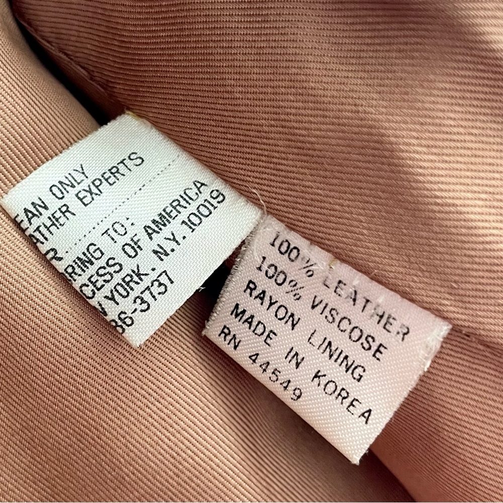 Vintage 1970s Split End Rust Orange 100% Leather Long Belted Trench Coat - Picture 14 of 17